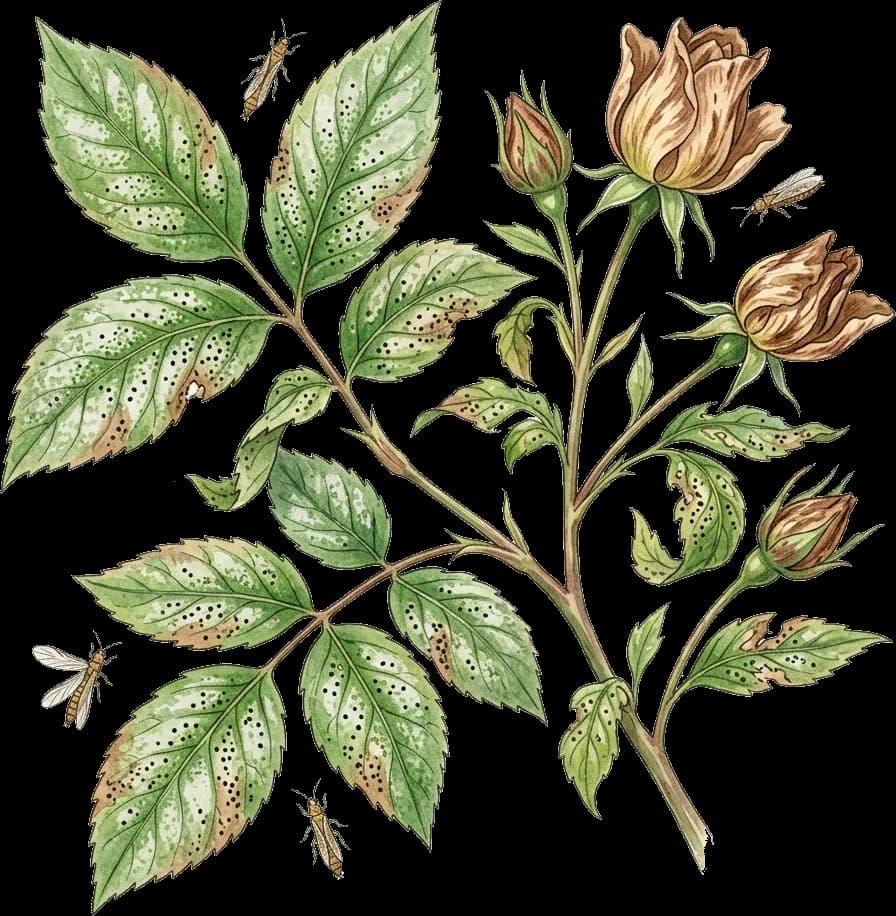 What Thrips damage looks like on a plant